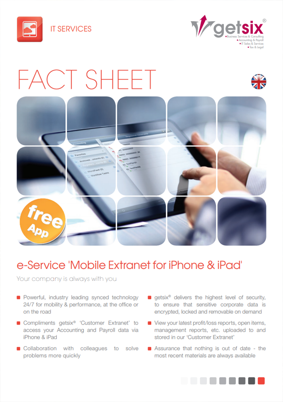 getsix e-Service Mobile Extranet for iPhone & iPad