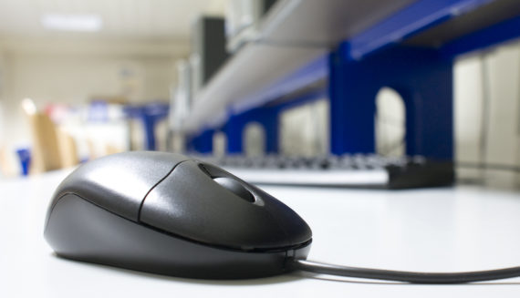 A computer mouse