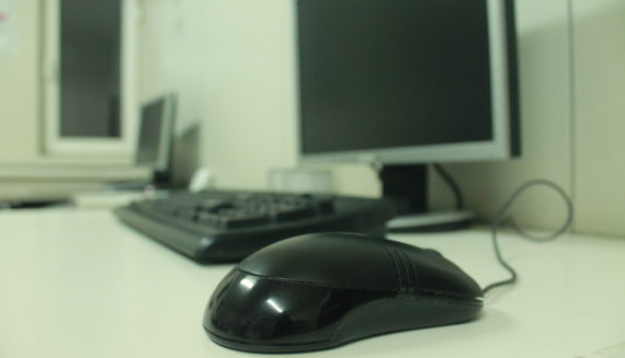 Computer, keyboard and computer mouse