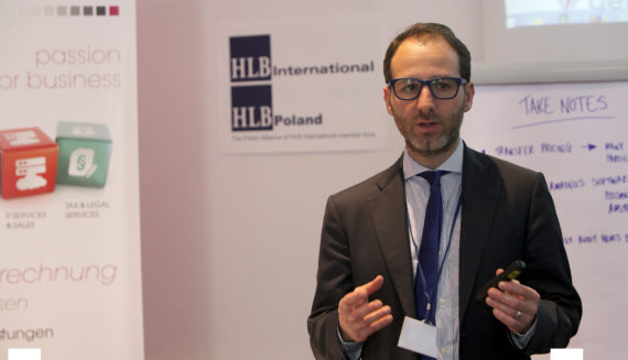 A man talking during HLB International Central-Eastern (CEE) Conference