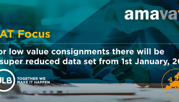 For low value consignments there will be a super reduced data set from 1st January, 2021