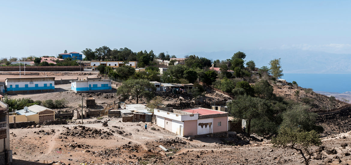 View of hill station Arta City, Djibouti