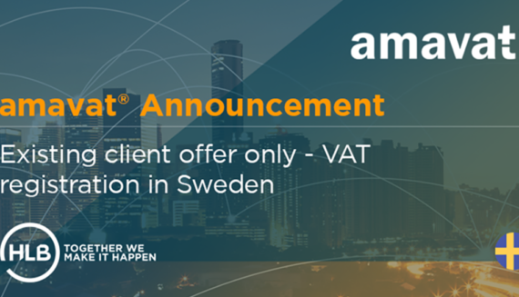 Existing client offer only - VAT registration in Sweden