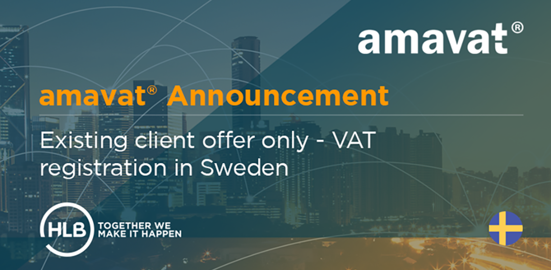 Existing client offer only - VAT registration in Sweden