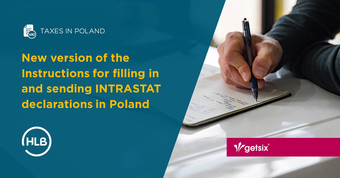 New version of the Instructions for filling in and sending INTRASTAT declarations in Poland