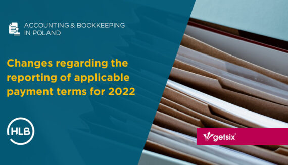 Changes regarding the reporting of applicable payment terms for 2022