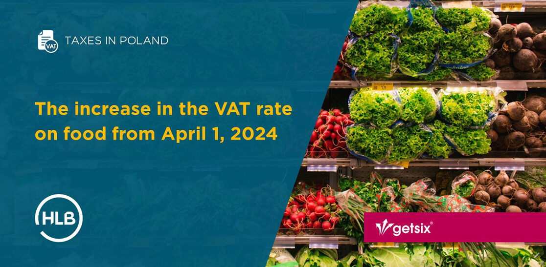 The increase in the VAT rate on food from April 1 2024