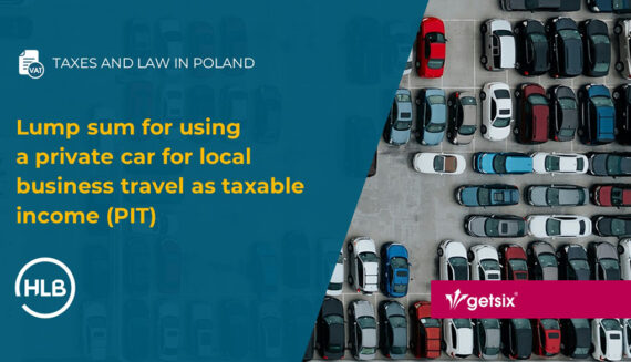 Lump sum for using a private car for local business travel as taxable income (PIT)