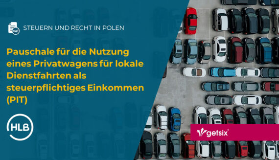 Pauschale für die Nutzung eines Privatwagens für lokale Dienstfahrten als steuerpflichtiges Einkommen (PIT)