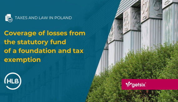 Coverage of losses from the statutory fund of a foundation and tax exemption