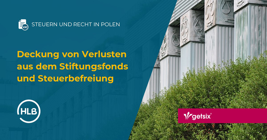 Deckung von Verlusten aus dem Stiftungsfonds und Steuerbefreiung