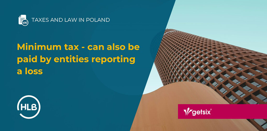 Minimum tax - can also be paid by entities reporting a loss