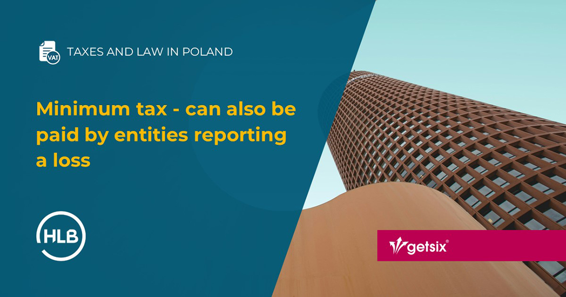 Minimum tax - can also be paid by entities reporting a loss