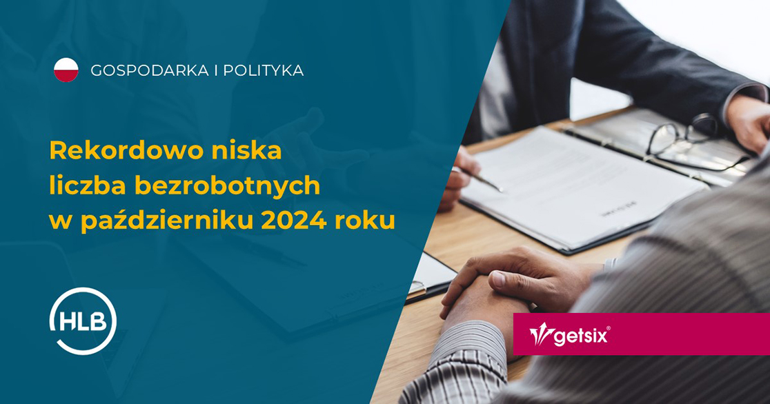 Rekordowo niska liczba bezrobotnych w październiku 2024 roku