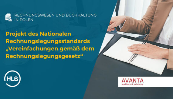Projekt des Nationalen Rechnungslegungsstandards „Vereinfachungen gemäß dem Rechnungslegungsgesetz“