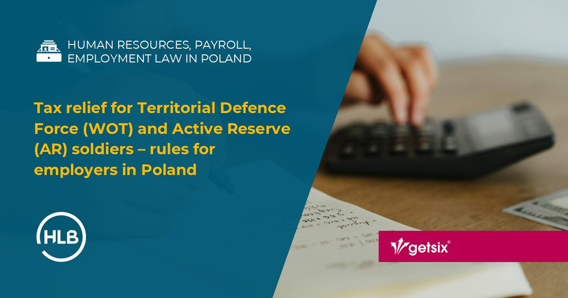 Tax relief for Territorial Defence Force (WOT) and Active Reserve (AR) soldiers – rules for employers in Poland