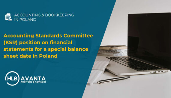 Accounting Standards Committee (KSR) position on financial statements for a special balance sheet date in Poland