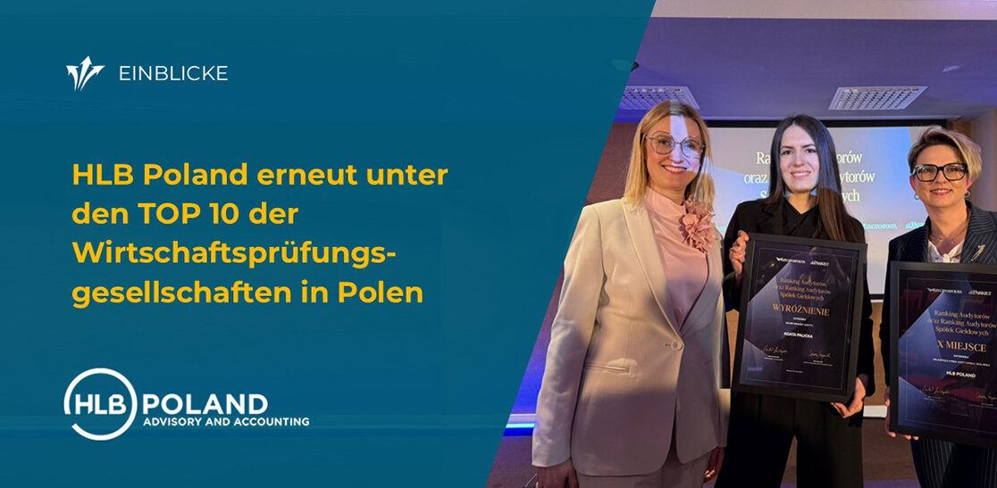 HLB Poland erneut unter den TOP 10 der Wirtschaftsprüfungsgesellschaften in Polen