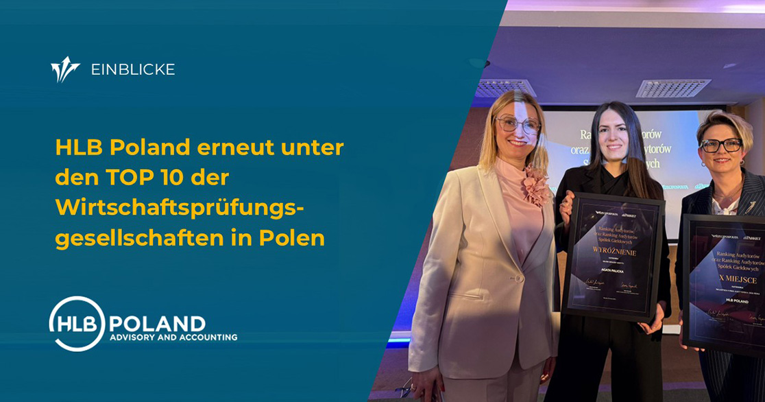 HLB Poland erneut unter den TOP 10 Wirtschaftsprüfungsgesellschaften in Polen
